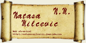 Nataša Milčević vizit kartica